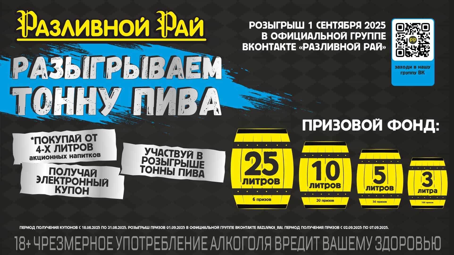 РАЗЫГРЫВАЕМ ТОННУ ПИВА